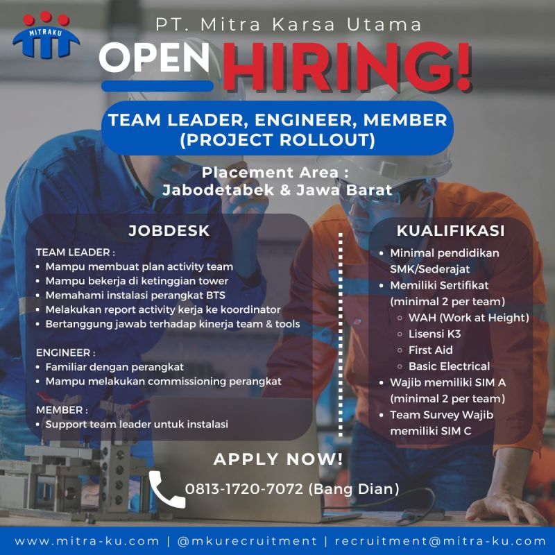 Team Leader, Engineer & Installer