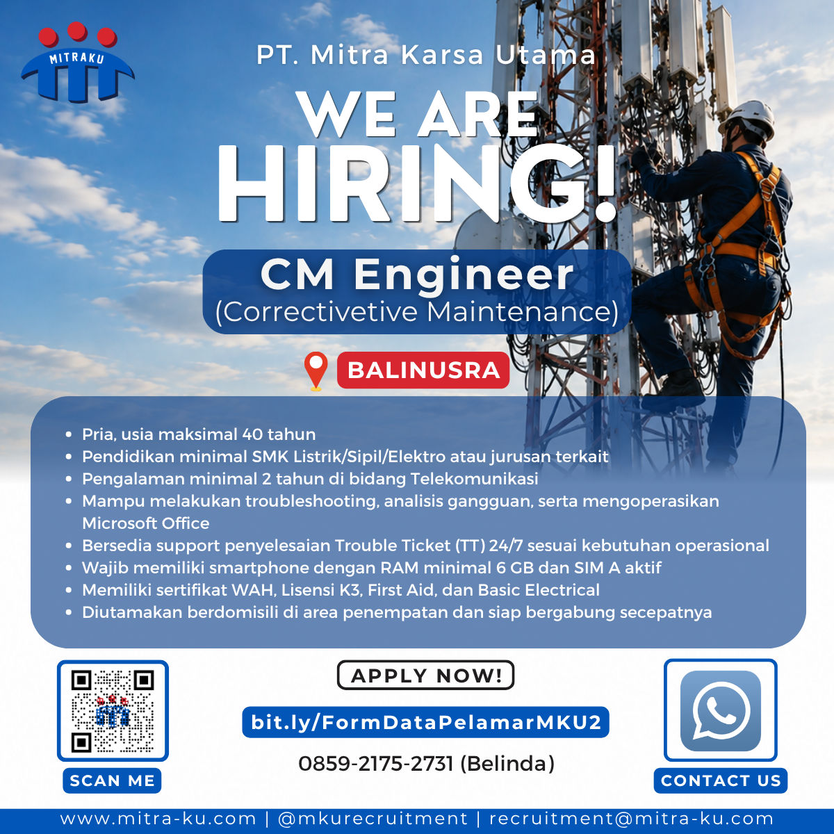 Corrective Maintenance Engineer